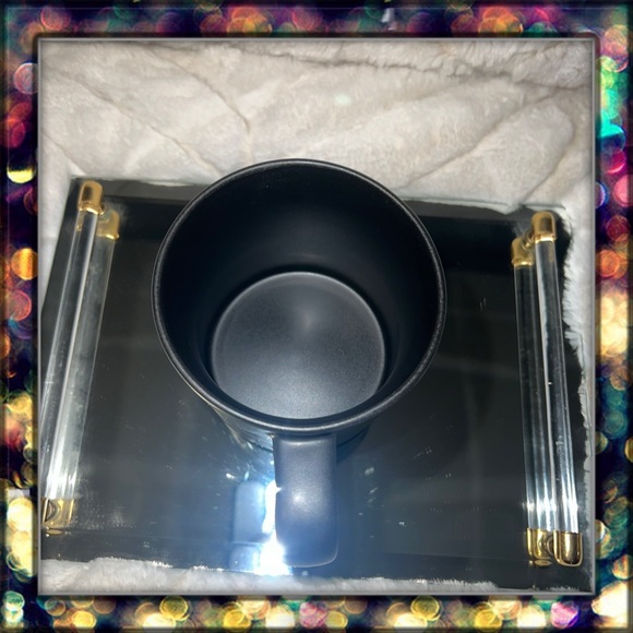 [Starbucks] black ceramic mug with copper band. - Picture 8 of 9